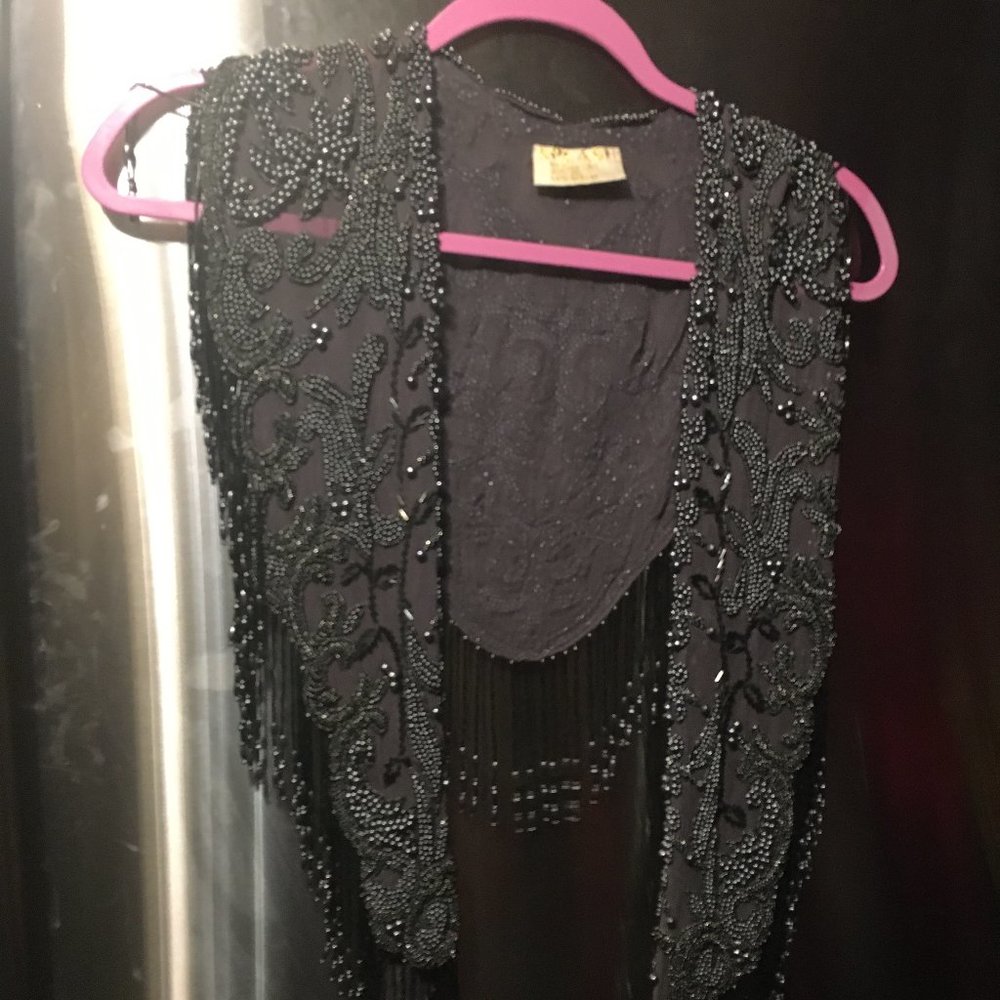 Splash Elaborate Beaded Shawl - 252 $150 or $135 w/offer